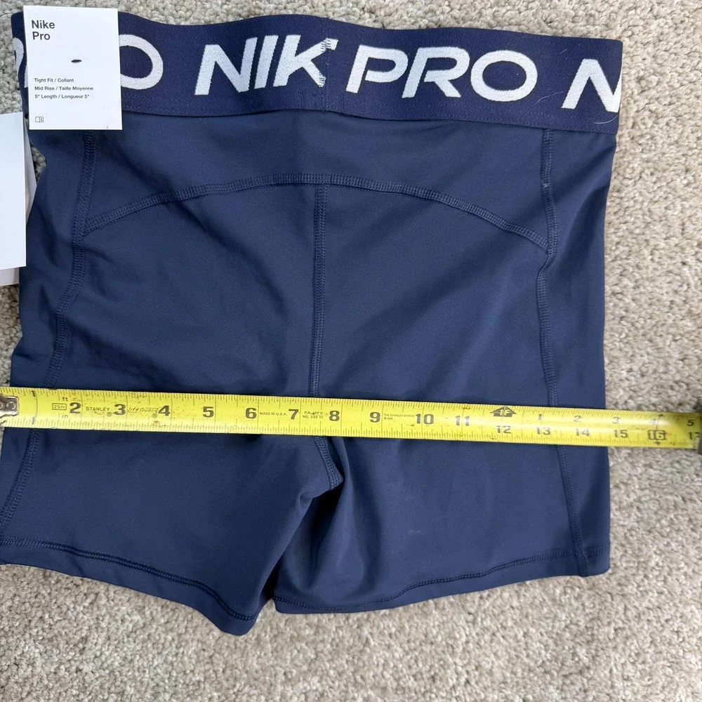 Nike Pro Shorts Womens Medium Blue Compression Dri-FIT 5